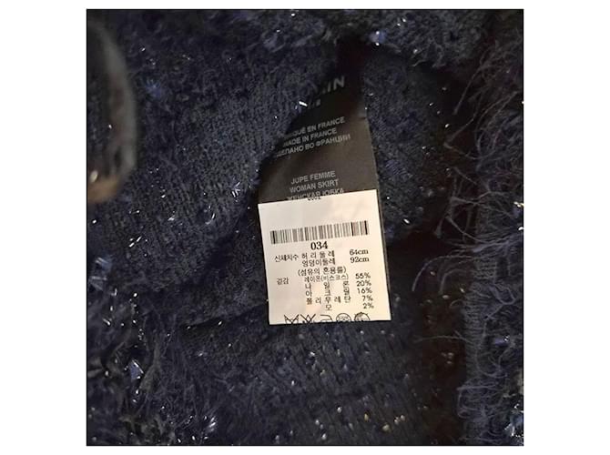 Balmain Minifalda de tweed Azul - vista 7