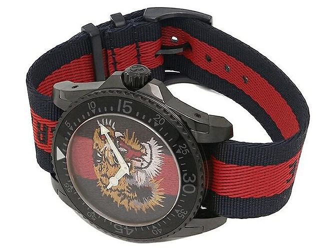 Gucci Relógio Tiger Modelo Popular Multicor - vista 6
