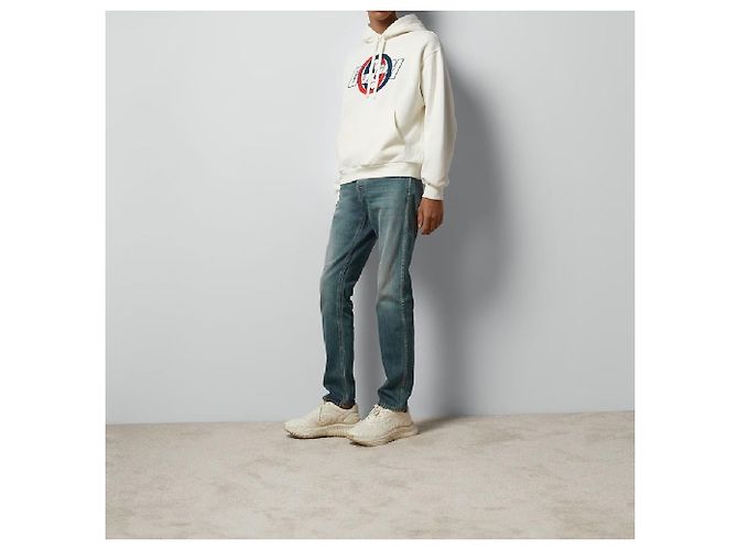 Gucci Moletom de algodão com capuz Multicor - vista 2