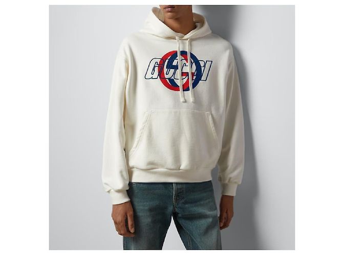 Gucci Moletom de algodão com capuz Multicor - vista 3