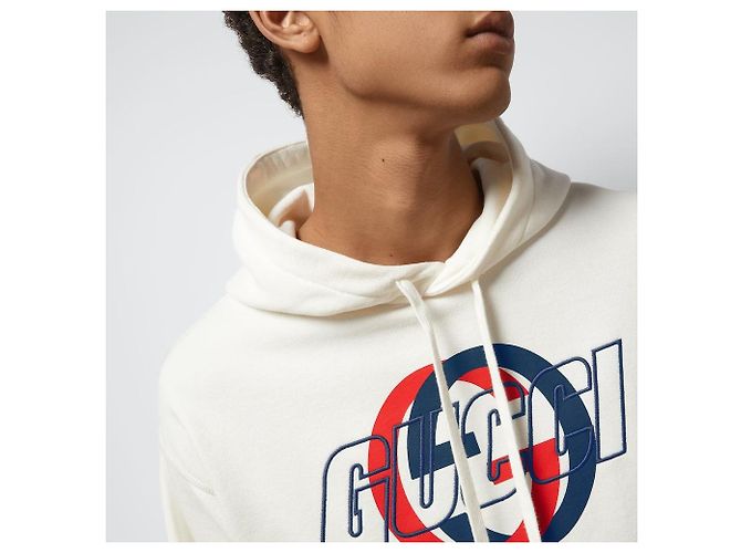 Gucci Moletom de algodão com capuz Multicor - vista 5