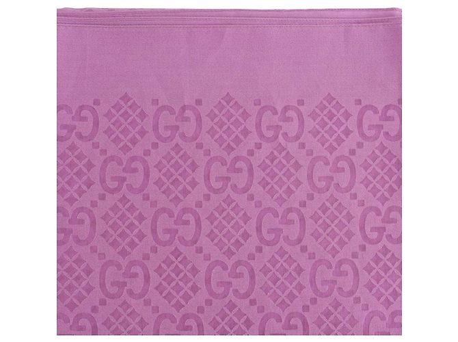 Gucci GG Diamond Check Print Seidenschal Pink - Ansicht 3