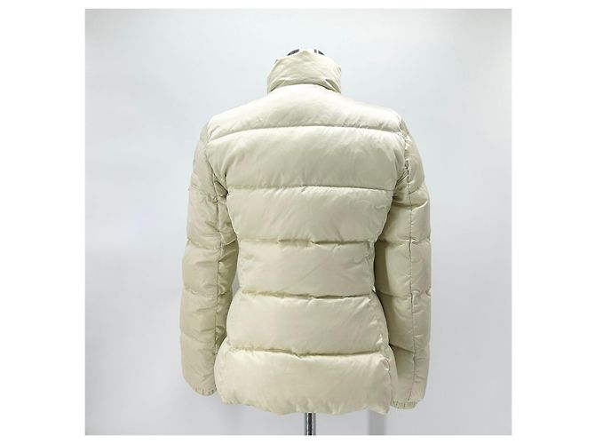 Prada Triangle Logo Re-Nylon Short Padded Jacket White - view 6