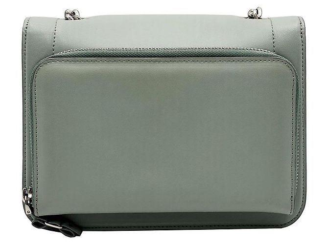 Salvatore Ferragamo Borsa a tracolla con catena, patta e fiocco Vara grigio Ferragamo Marrone - vista 5