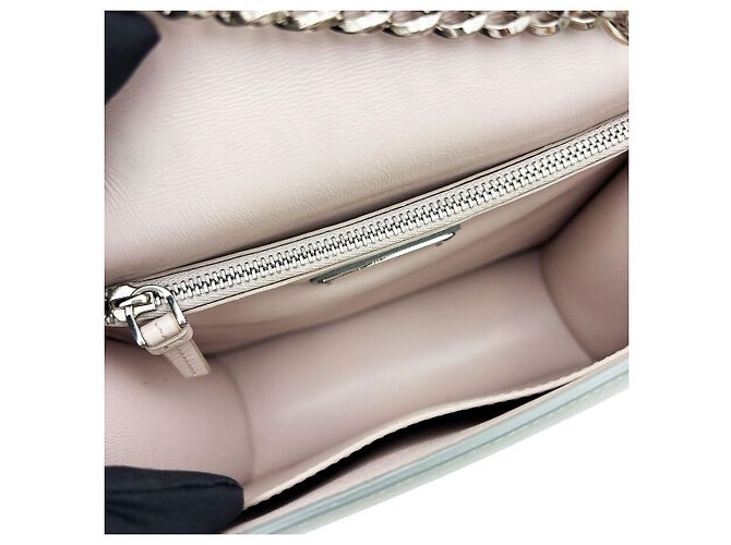 Salvatore Ferragamo Borsa a tracolla con catena, patta e fiocco Vara grigio Ferragamo Marrone - vista 8