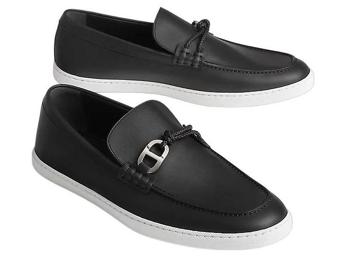 Hermès Mocasín Ignacio para hombre Noir Negro - vista 2