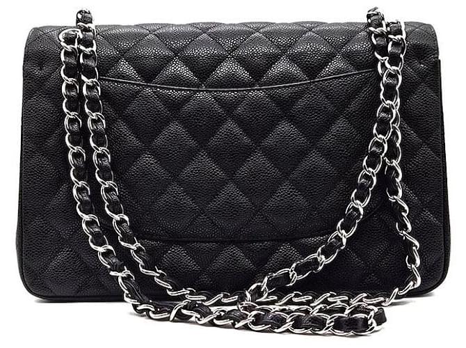 Chanel Caviar Classic Jumbo Nero - vista 3