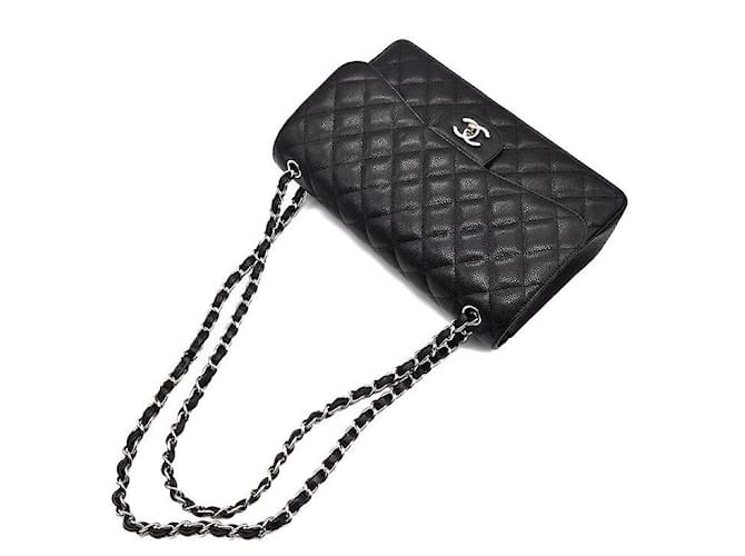 Chanel Caviar Classic Jumbo Nero - vista 4