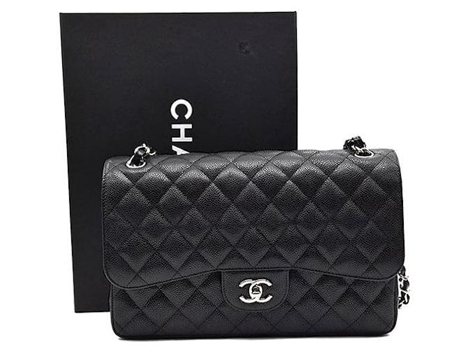 Chanel Caviar Classic Jumbo Nero - vista 8