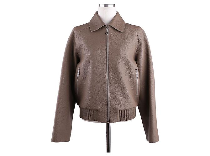 Hermès Chaqueta corta para mujer Castaño - vista 15