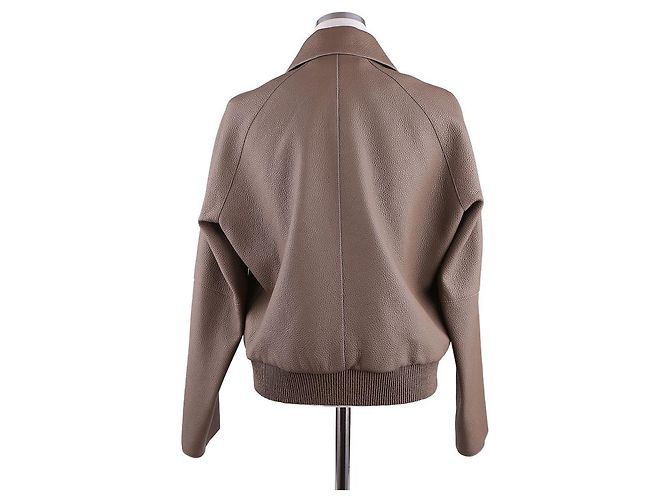 Hermès Chaqueta corta para mujer Castaño - vista 17