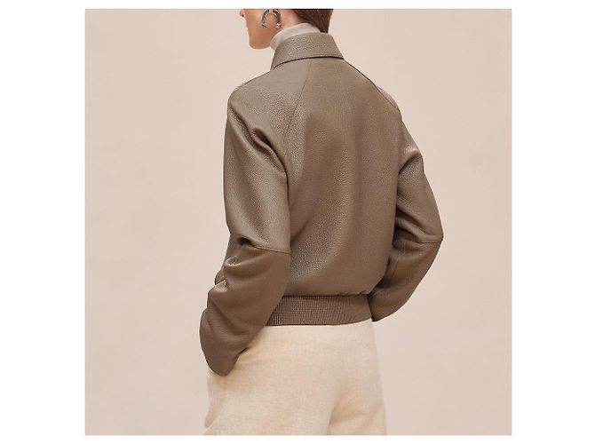 Hermès Chaqueta corta para mujer Castaño - vista 7