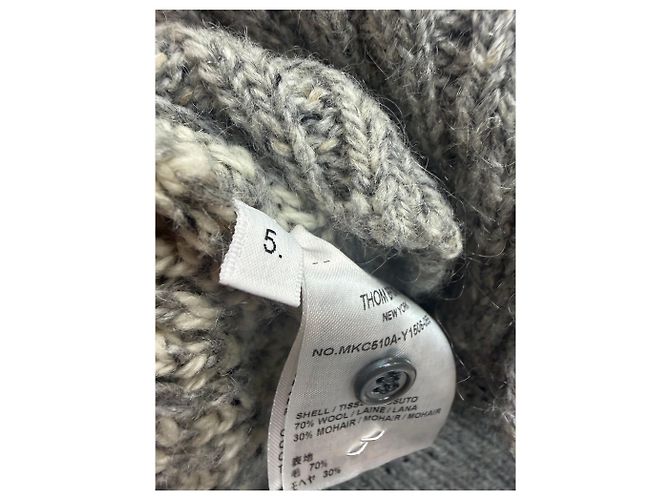 Thom Browne Klassischer Mohair-Tweed-Cardigan Braun - Ansicht 8