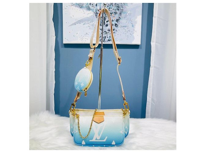 Multi Pochette Louis Vuitton Pochette Accessori Borsa a Spalla e Crossbody Arancione - vista 3