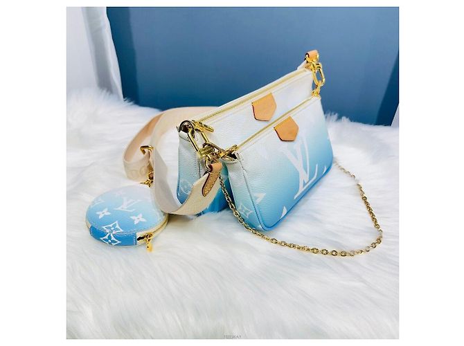 Multi Pochette Louis Vuitton Pochette Accessori Borsa a Spalla e Crossbody Arancione - vista 4