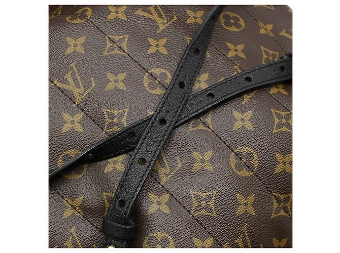 Louis Vuitton Zaino Monogram Palm Springs MM Marrone - vista 8