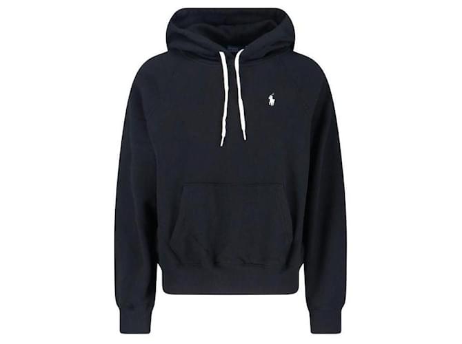 Ralph Lauren Leichter Fleece-Kapuzenpullover Schwarz - Ansicht 6
