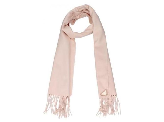 Prada Écharpe en soie et cachemire Rose - vue 4