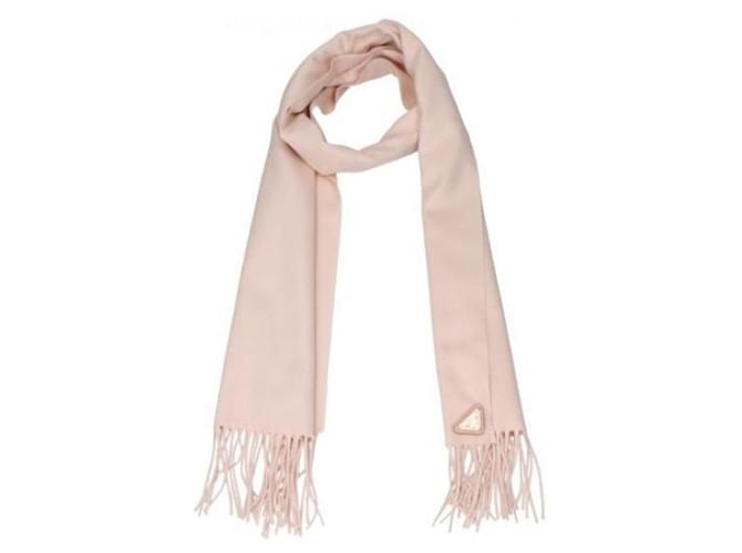 Prada Écharpe en soie et cachemire Rose - vue 5