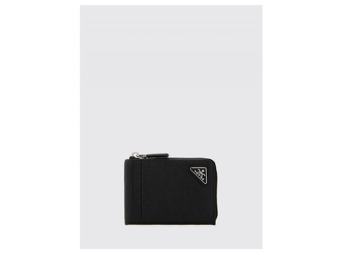 Prada Saffiano Leather Card Holder Black - view 5