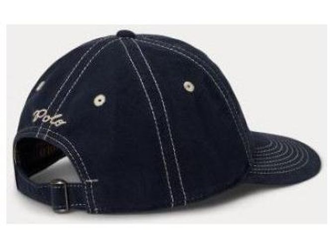 Ralph Lauren Brush Chamois Cap Blau - Ansicht 5