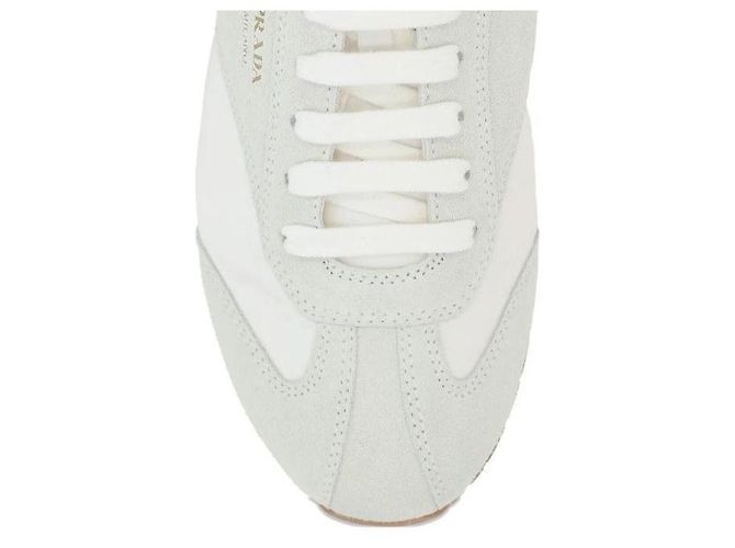 Prada Sneakers in scamosciato e nylon Bianco - vista 7