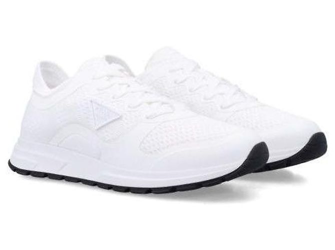 Prada Sneaker in maglia Frax Bianco - vista 6