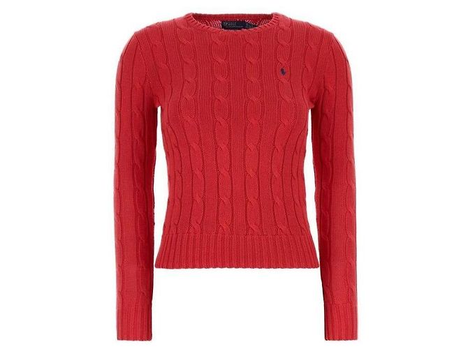 Ralph Lauren Zopfstrick mit Pony-Logo-Stickerei - Ansicht 4
