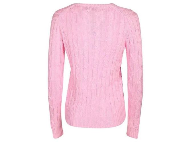 Ralph Lauren Maglia a V in cotone Pima con logo Pony ricamato - vista 5
