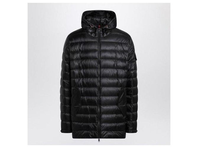 Moncler Parka imbottita a media lunghezza con cappuccio Oahu Nero - vista 4
