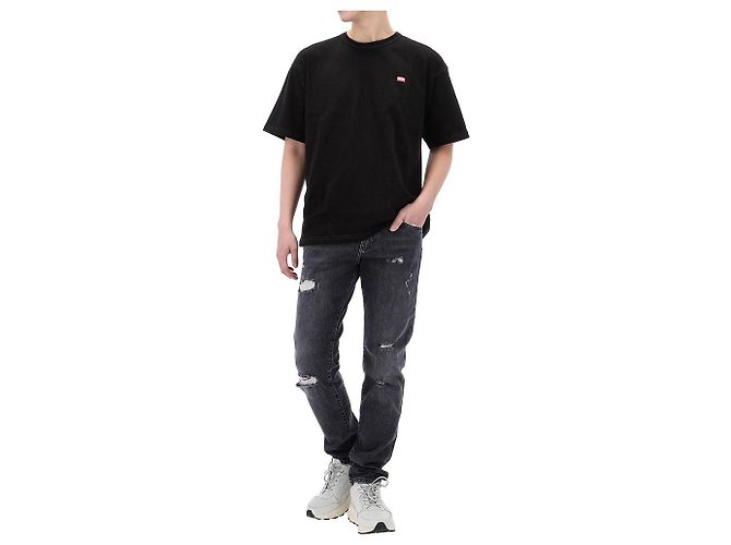 Dolce & Gabbana Distressed Denim Hose mit Inch Lucky Chance Logo Schwarz - Ansicht 18