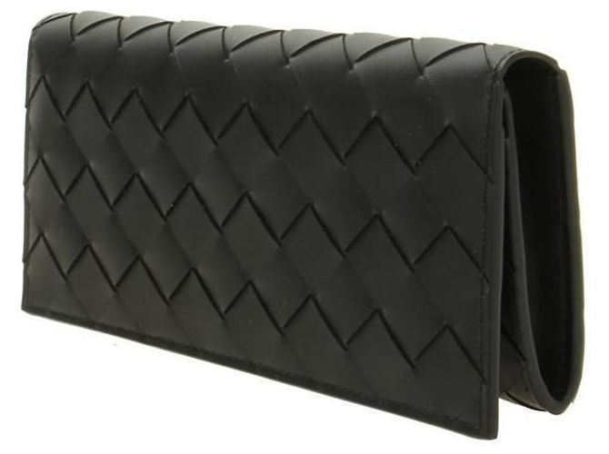 Bottega Veneta Cartera Long Intrecciato Negro - vista 2