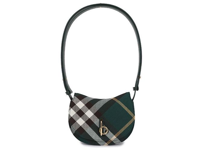 Burberry Mini borsa cavalluccio a dondolo Verde - vista 3