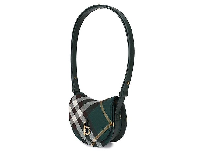 Burberry Mini borsa cavalluccio a dondolo Verde - vista 4