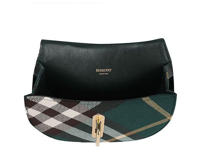 Burberry Mini borsa cavalluccio a dondolo Verde - vista 7