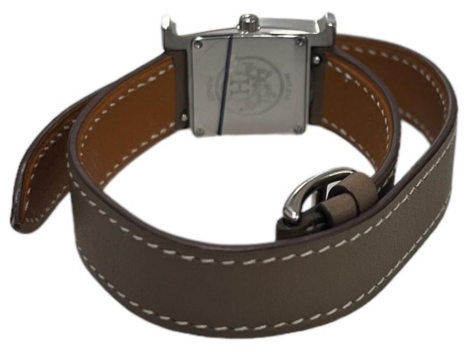 Hermès Relógio Feminino Hour Double Strap PM Prata - vista 4