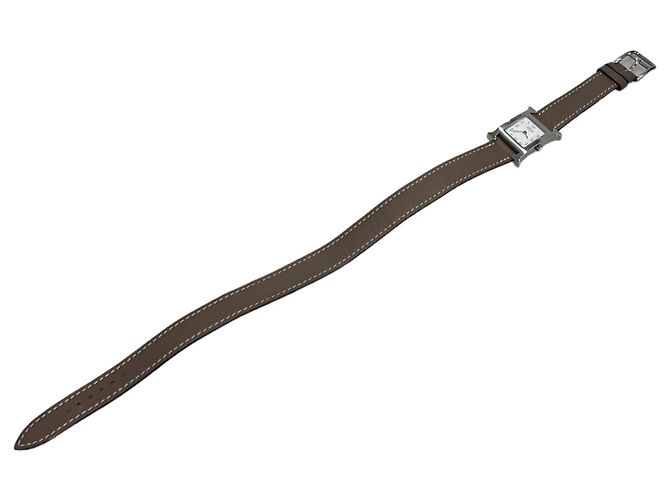 Hermès Relógio Feminino Hour Double Strap PM Prata - vista 5