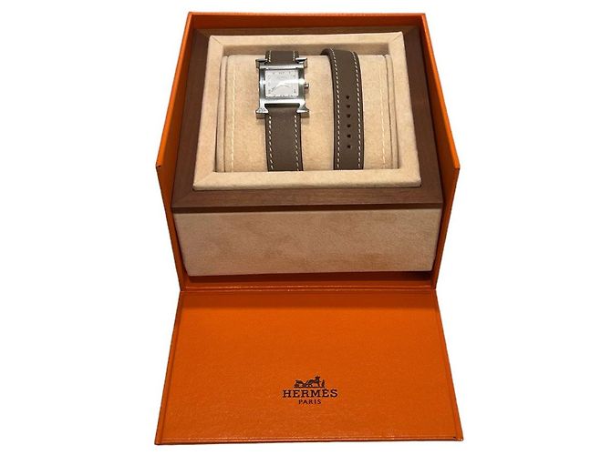 Hermès Relógio Feminino Hour Double Strap PM Prata - vista 7