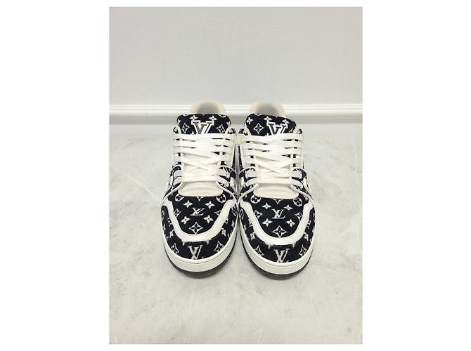 Louis Vuitton Tênis LV Trainer em têxtil monograma preto - vista 5
