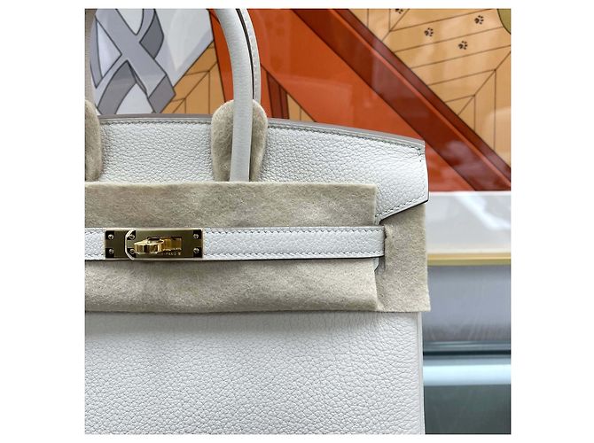 Hermès Birkin Craie Togo Gold Stamp Multicolore - vista 3