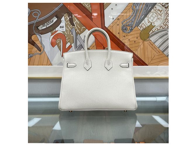 Hermès Birkin Craie Togo Gold Stamp Multicolore - vista 6