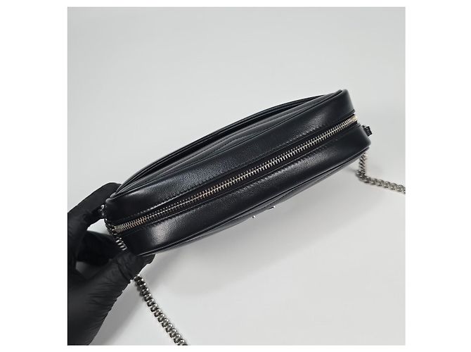 Saint Laurent Borsa camera in pelle trapuntata Nero - vista 7