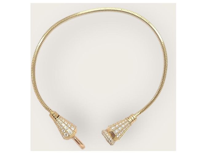 Bracciale Jack de Boucheron in oro con diamanti, single wrap D'oro - vista 2
