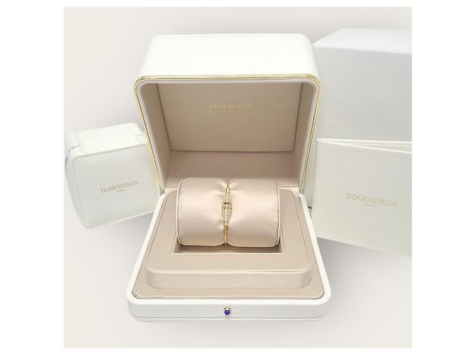 Bracciale Jack de Boucheron in oro con diamanti, single wrap D'oro - vista 5