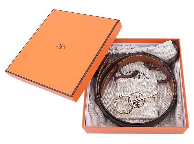 Hermès Men's Reversible Leather Belt with Metal Buckle Multiple colors - view 12