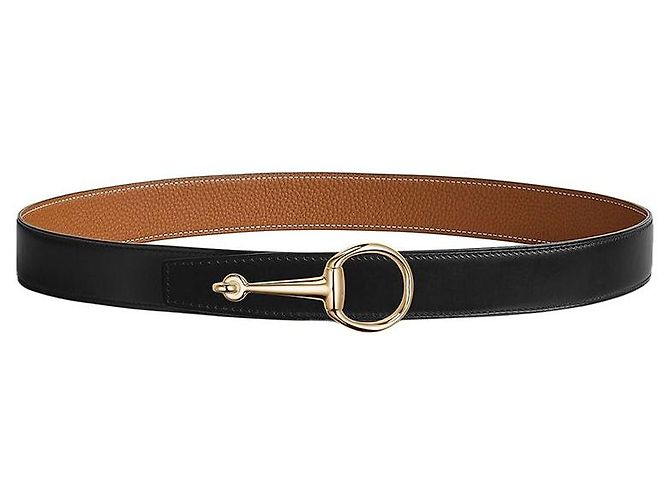Hermès Men's Reversible Leather Belt with Metal Buckle Multiple colors - view 5