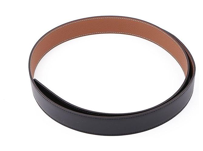 Hermès Men's Reversible Leather Belt with Metal Buckle Multiple colors - view 8