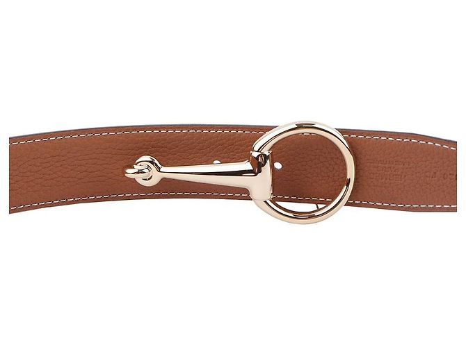 Hermès Men's Reversible Leather Belt with Metal Buckle Multiple colors - view 9