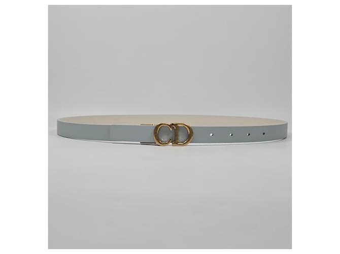 Dior Cinturón reversible de cuero saddle Azul - vista 3