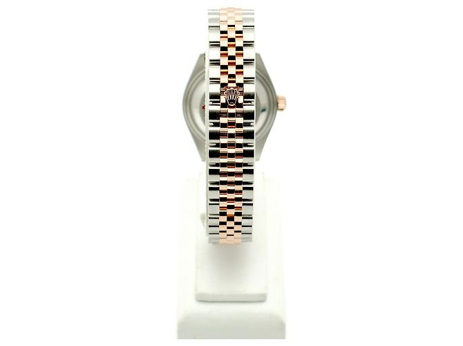 Rolex Relógio Original Datejust em Combinação de Ouro Rosa e Ouro, Verde Oliva e Diamantes para Mulher, Certificado e Caixa - vista 8